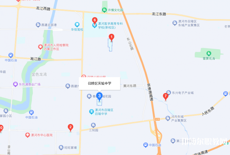 漯河市召陵區(qū)中等專業(yè)學(xué)校地址，乘車路線