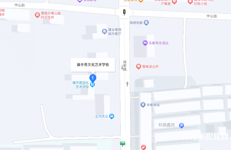 鎮(zhèn)平縣文化藝術學校地址，乘車路線