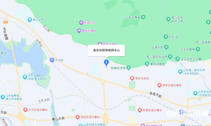 泰安市特殊教育中心地址，乘車路線