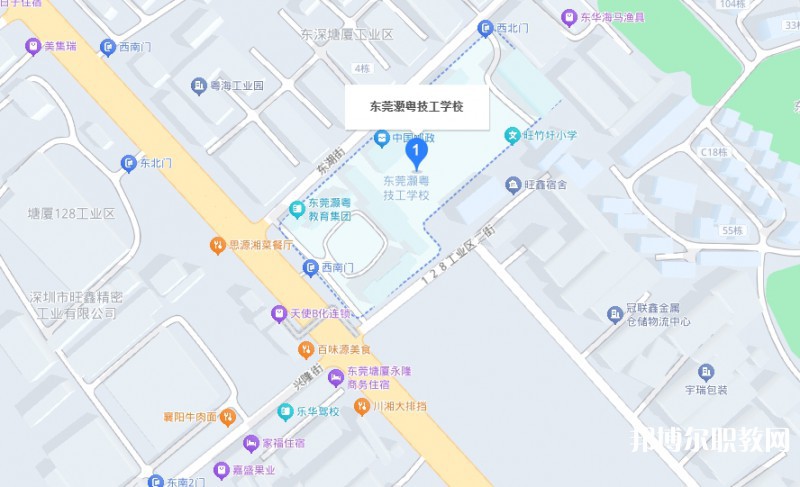 東莞市灝粵技工學校地址，乘車路線